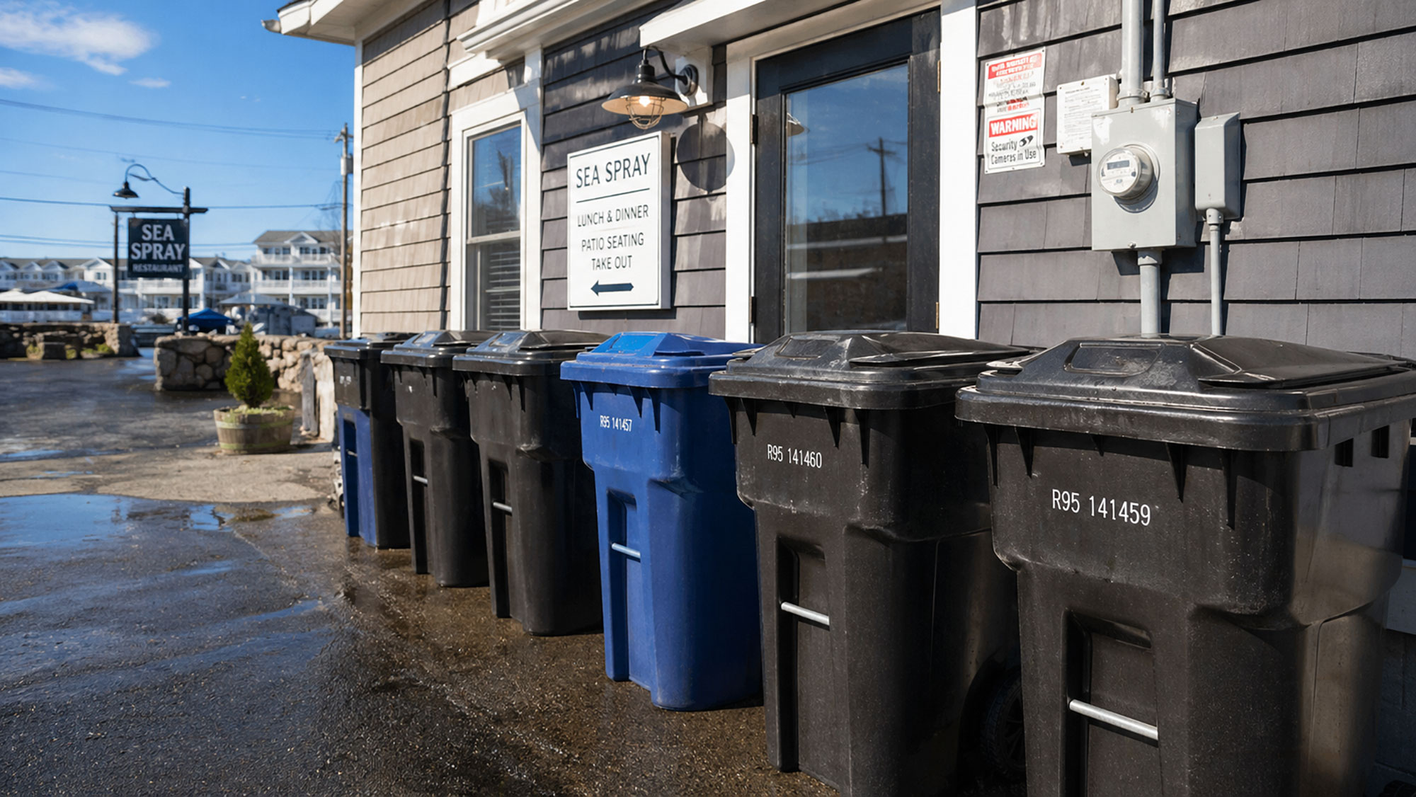 Commercial trash bin cleaning services in New Hampshire